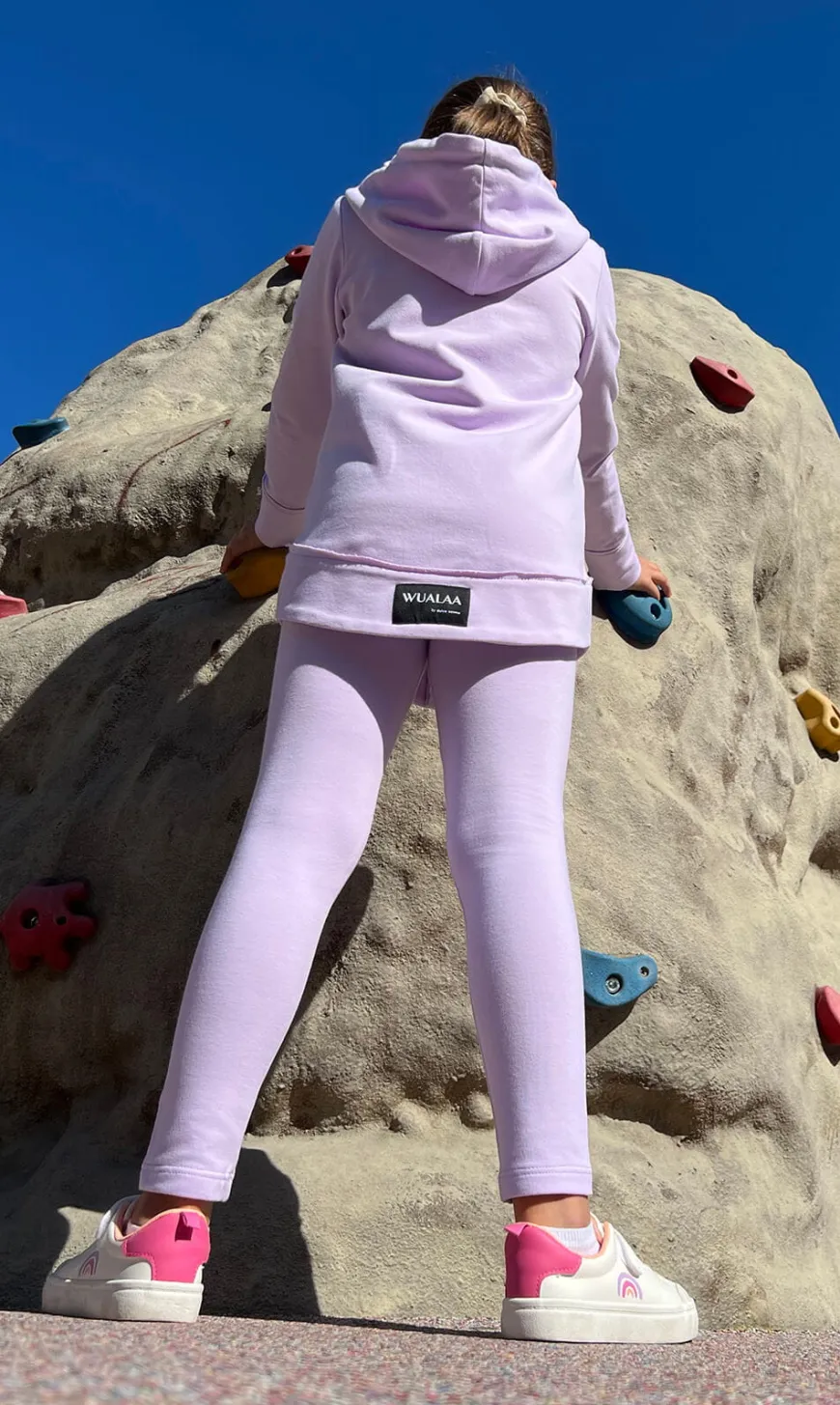 Legginsy dziewczęce długie Lilac - Dolce Sonno