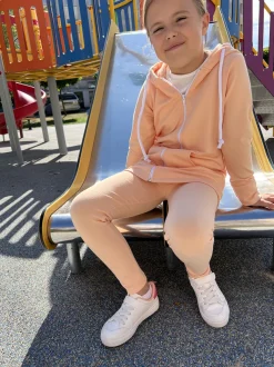 Legginsy dziewczęce długie Orange - Dolce Sonno