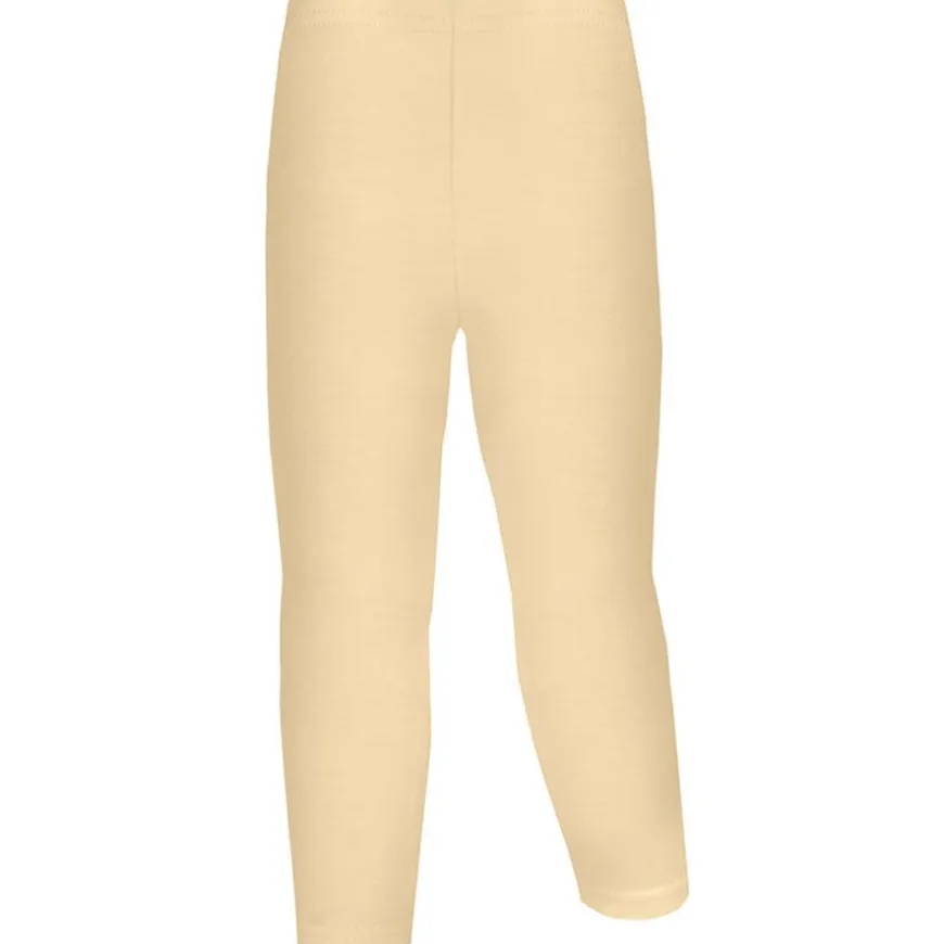 Legginsy niemowlęce z prążka Lulu/ Żółte - Dolce Sonno