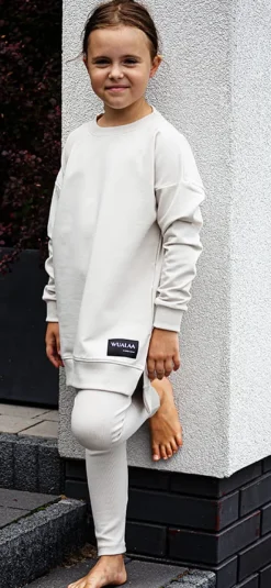 Legginsy prążkowane dla dziewczynki Poppy/MoonBean - Dolce Sonno