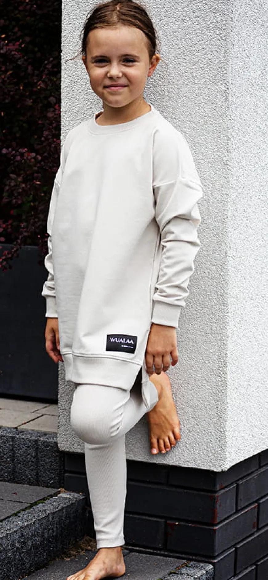 Legginsy prążkowane dla dziewczynki Poppy/MoonBean - Dolce Sonno