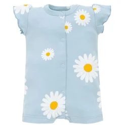 Letni Rampers na napy niebieski w stokrotki - Daisy | Pinokio