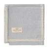 Lniany kocyk niemowlęcy "Linen" jasny szary | BabyMatex