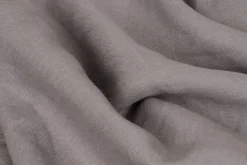 Lniany kocyk niemowlęcy "Linen" ciemny szary | BabyMatex