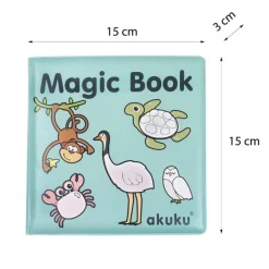 Magiczna książeczka edukacyjna do zabawy w wodzie A0657 - Akuku