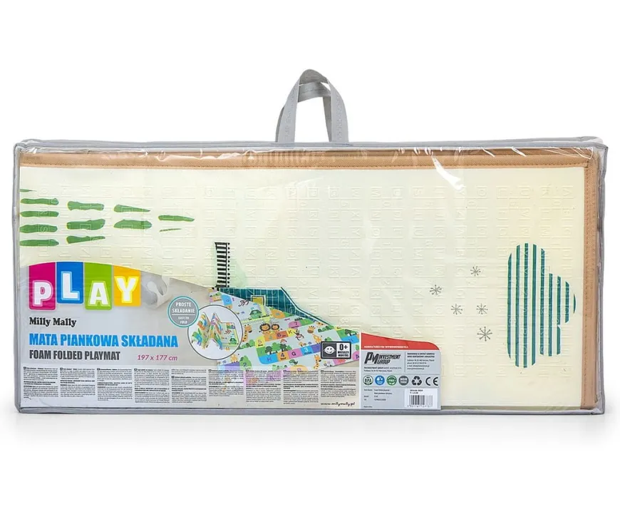 Mata piankowa składana duża Play Circus and Travel od Milly Mally