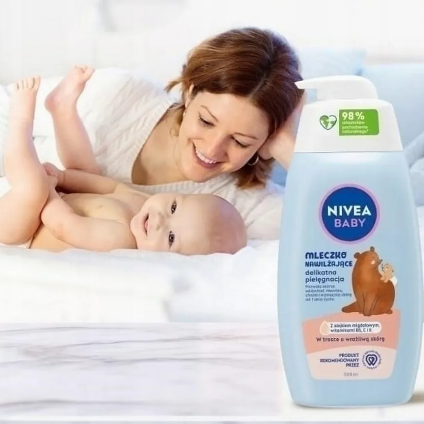 Mleczko nawilżające dla niemowląt i dzieci 500 ml Nivea Baby