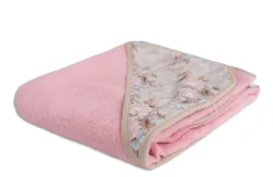 Okrycie kąpielowe bawełniane 100x100 cm Maxi Print/ Kwiaty róż - Baby Matex