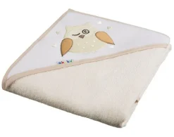 Okrycie kąpielowe ręcznik z kapturkiem frotte 100x100 cm Ecru  Akuku