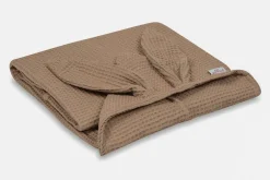 Okrycie kąpielowe Wafel Prestige Bunny 70x140cm - brąz | BabyMatex - TB0456_17