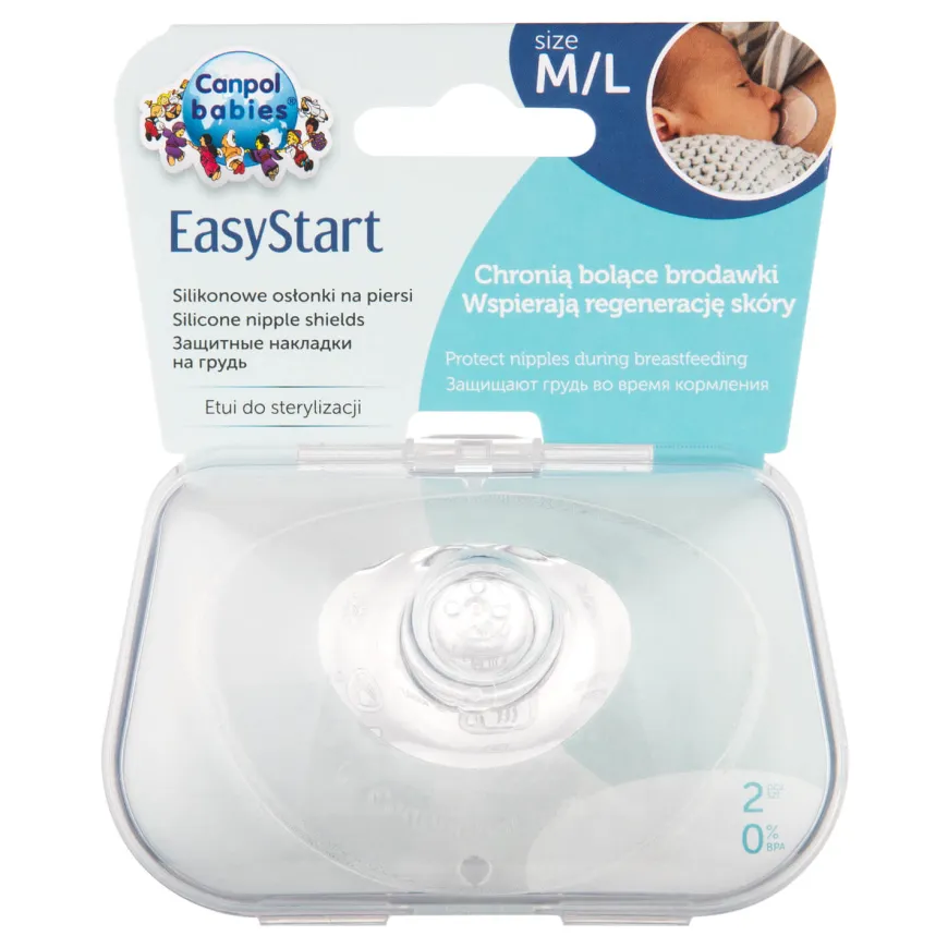 Osłonki na piersi, na brodawki EasyStart 2 szt. Canpol Babies