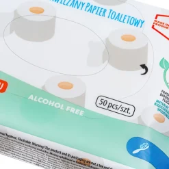 Papier toaletowy nawilżany wodą o zapachu mango dla dzieci i dorosłych - Akuku