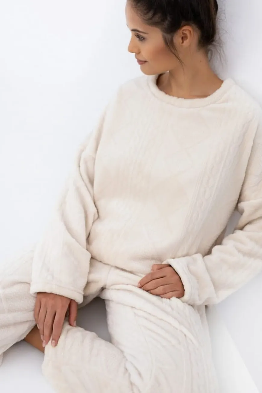 Piżama damska Bridget Homewear ecru | Sensis