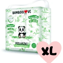 Pieluszki jednorazowe ekologiczne 12-18 kg 20 szt rozmiar XL - Bamboolove