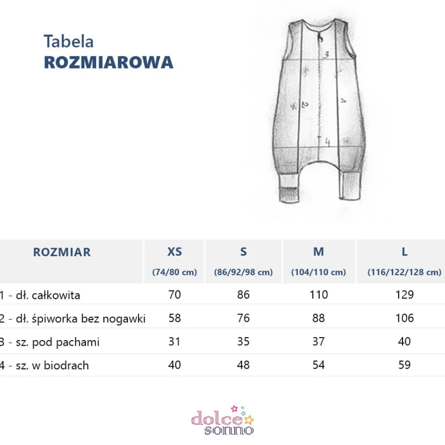 Śpiworek muślinowy Double Gauze 1 TOG - Khaki | Dolce Sonno