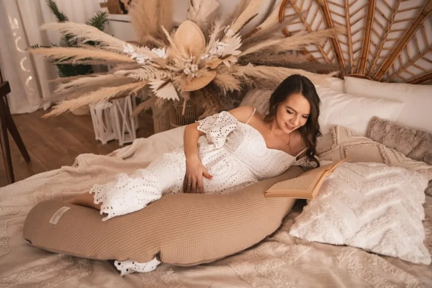 Poduszka pozycjonująca Relax Prestige Muslin - beż/brąz | BabyMatex TB0451_05