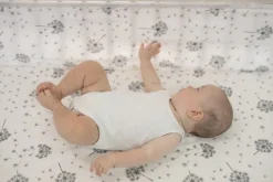 Prześcieradło bawełniane z gumką 70x140 Dmuchawce - Baby Matex