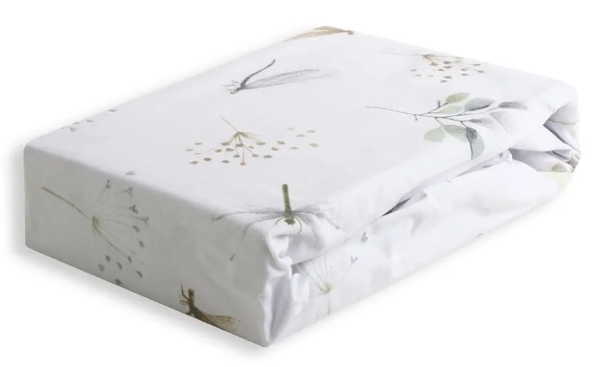 Prześcieradło bawełniane z gumką 70x140 Ważka - Baby Matex
