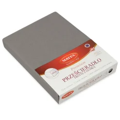 Prześcieradło Frotte Premium z gumką w tunelu - Grafitowe | Matex 45