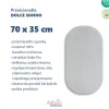 Prześcieradło muślinowe 75x35 cm do kołyski gondoli kosza Mojżesza  | Szary - Dolce Sonno