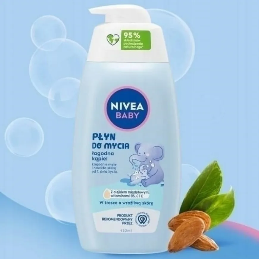 Płyn do mycia dla niemowląt i dzieci 450 ml Nivea Baby