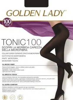 Rajstopy damskie z mikrofibry Tonic 100den  - Golden Lady