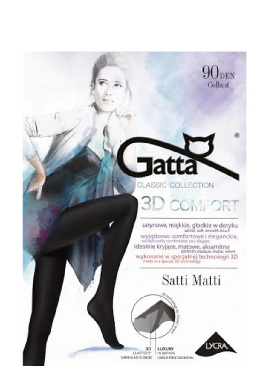 Rajstopy kryjące Satti Matti 90den - Gatta