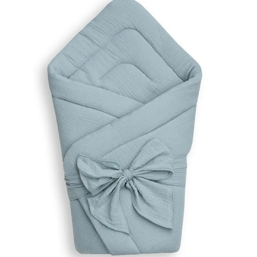 Rożek niemowlęcy muślinowy Double Gauze - Khaki | Dolce Sonno