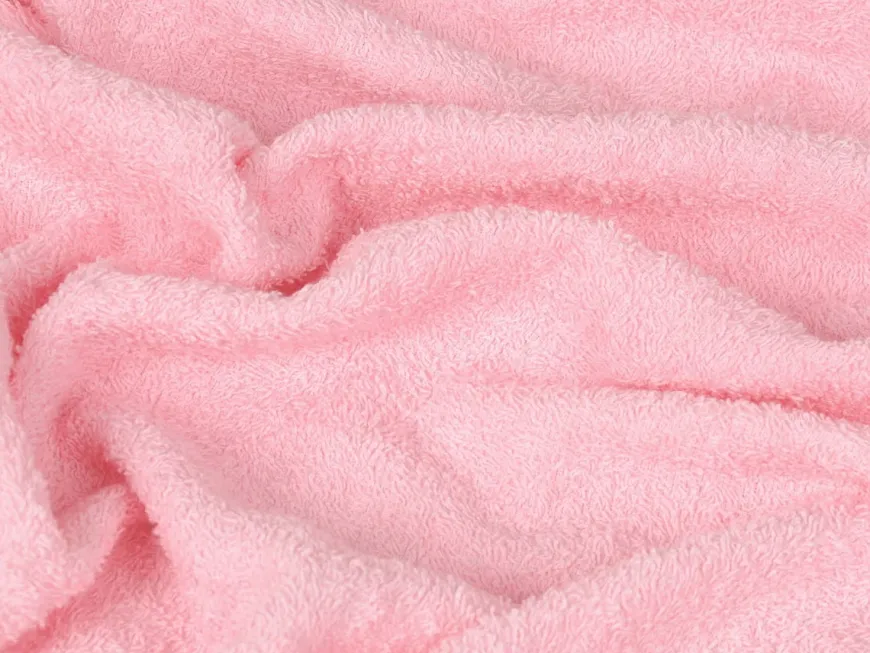 Różowe okrycie kąpielowe frotte 100x100 | Maxi - BabyMatex