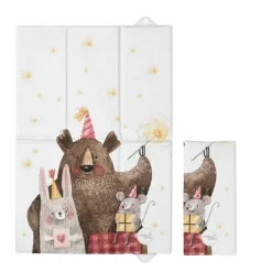 Składana mata turystyczna do przewijania 60x40 cm Basic Celebration CEBA BABY