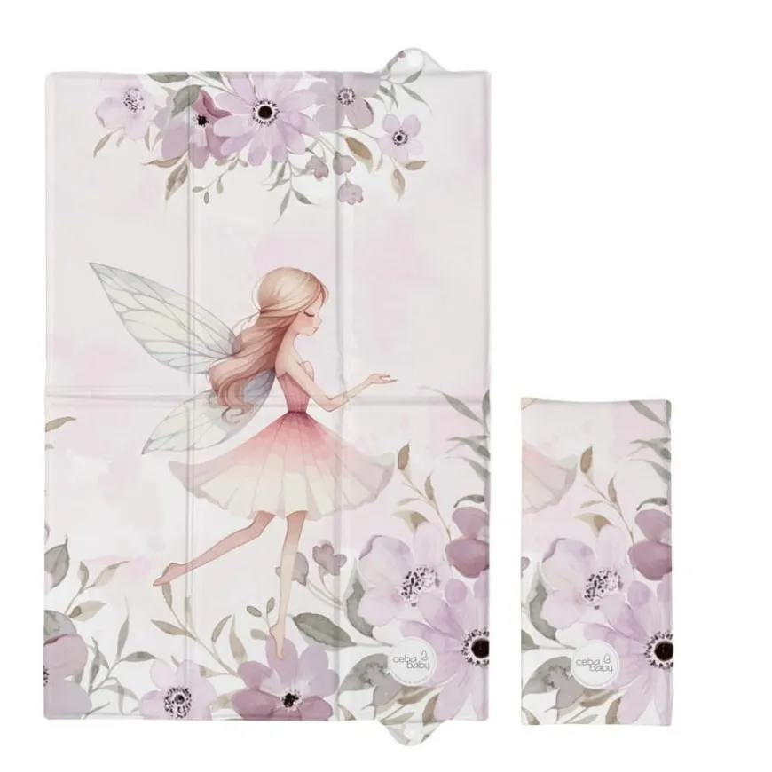 Składana mata turystyczna do przewijania 60x40 cm Basic Meadow Fairy CEBA BABY