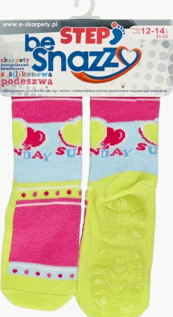 Skarpetki dziecięce antypoślizgowe ABS we wzorki - Be Snazzy