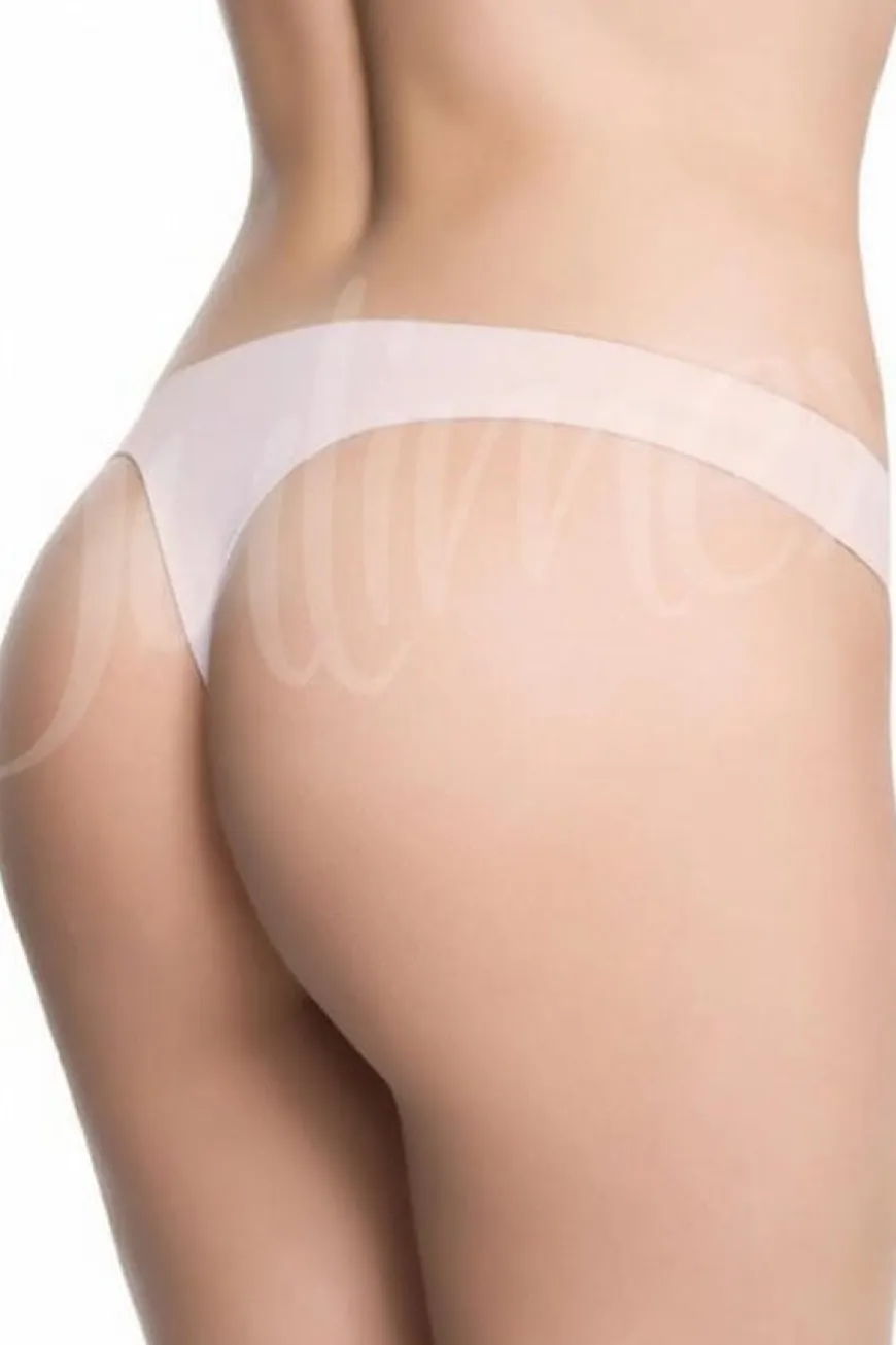 Stringi o obniżonej linii bioder, beżowe | Panty - Julimex