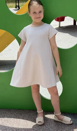 Sukienka dziewczęca z dzianiny dresowej Holly/ MoonBean Summer Girl - WUALAA by dolce sonno