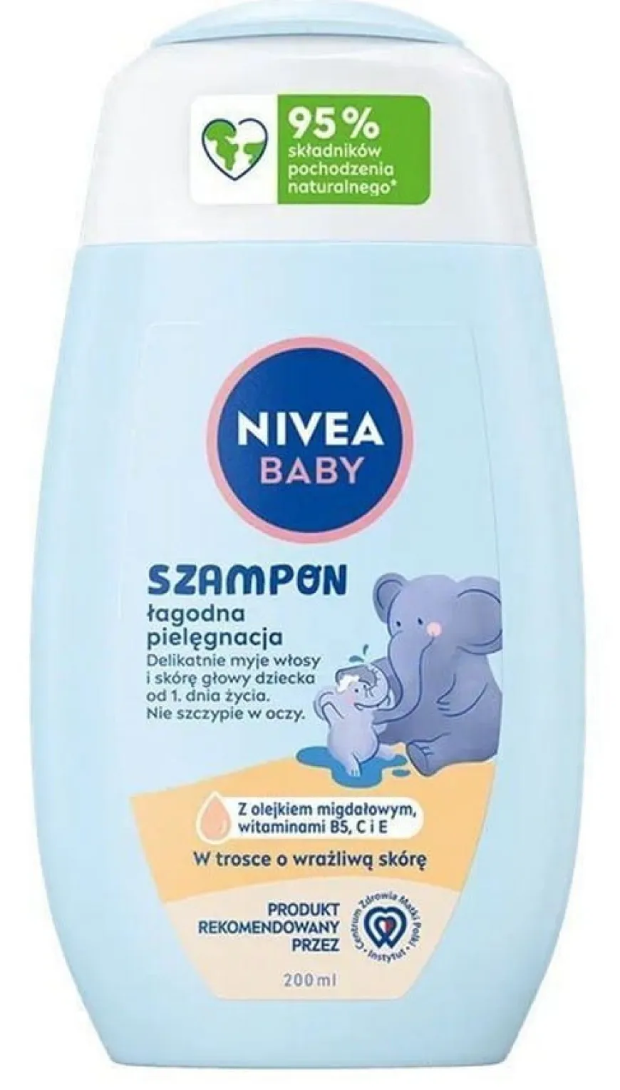 Szampon delikatny dla niemowląt i dzieci 200 ml. NIVEA BABY