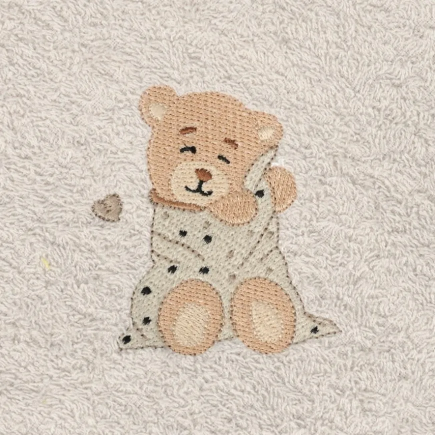 Szare okrycie kąpielowe frotte 100x100 | Maxi - BabyMatex