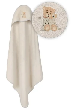 Szare okrycie kąpielowe frotte 100x100 | Maxi - BabyMatex