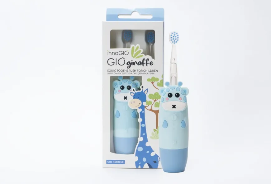 Szczoteczka do zębów dla dzieci Soniczna Blue GIOgiraffe - INNOGIO