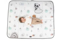 Tiny Love mata edukacyjna podróżna XL Decor czarno-biała