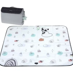 Tiny Love mata edukacyjna podróżna XL Decor czarno-biała