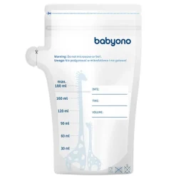 Torebki do przechowywania mleka/pokarmu 30szt. 180 ml Baby Ono