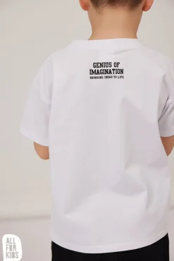 T-shirt chłopięcy biały ICON - All for Kids