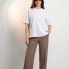 T-SHIRT OPHELIA BOXY-FIT Silk White -  Wualaa Women
