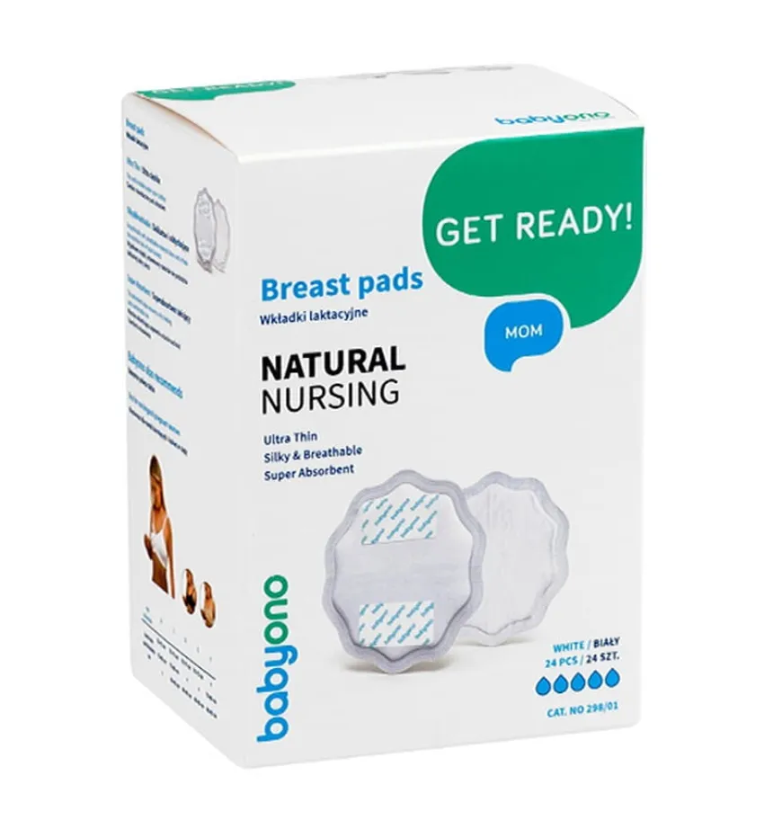 Wkładki laktacyjne Natural Nursing białe - 24szt | Babyono