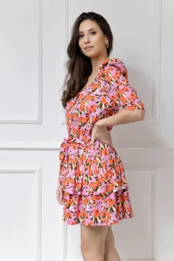WUALAA Women - Sukienka damska HARPER Floral Delight