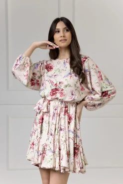 WUALAA Women - Sukienka damska INEZ Romantic Flowers