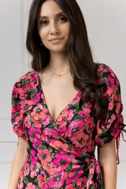 WUALAA Women - Sukienka midi KELLY Exotic Garden