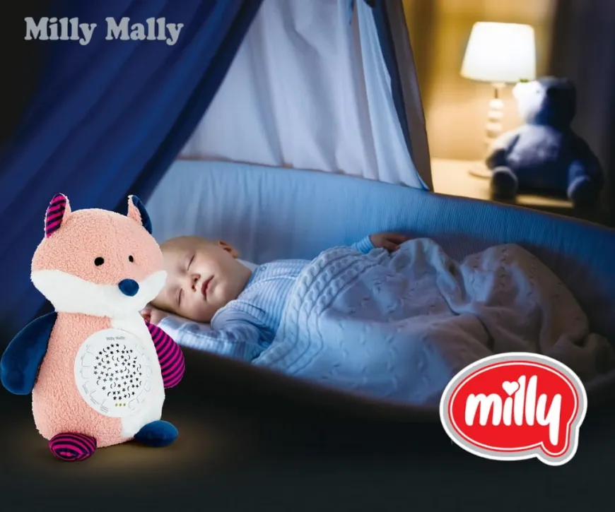 Zabawka pluszowa z projektorem Fox - Milly Mally