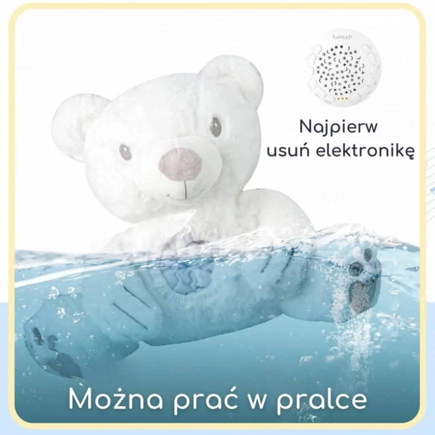 Zabawka pluszowa z projektorem Miś Polarny WOOPIE 58090