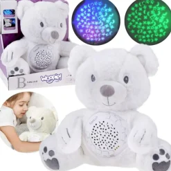 Zabawka pluszowa z projektorem Miś Polarny WOOPIE 58090